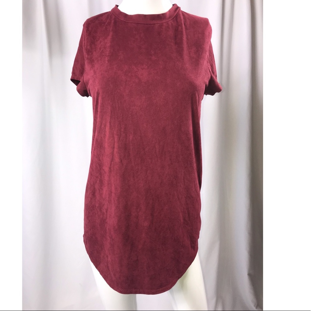 Burgundy top